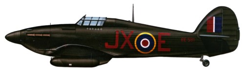 Hawker_Hurricane_IIc_BE581_JX-E_-_Kuttelwascher_1942__500x155.jpg, 13kB